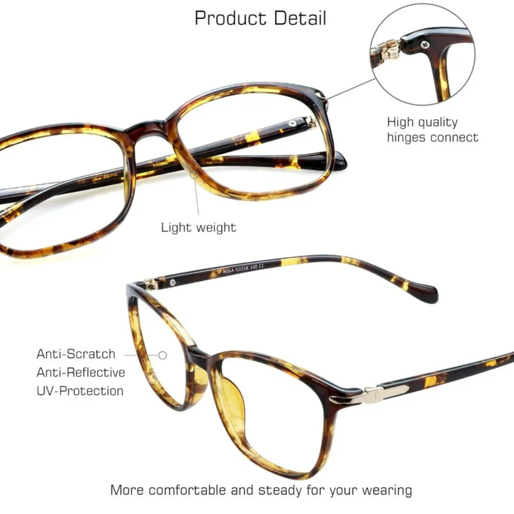 BLUE LIGHT BLOCKING GLASSES- LEOPARD
